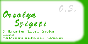 orsolya szigeti business card